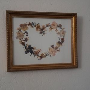 Vintage Pressed flower frame
